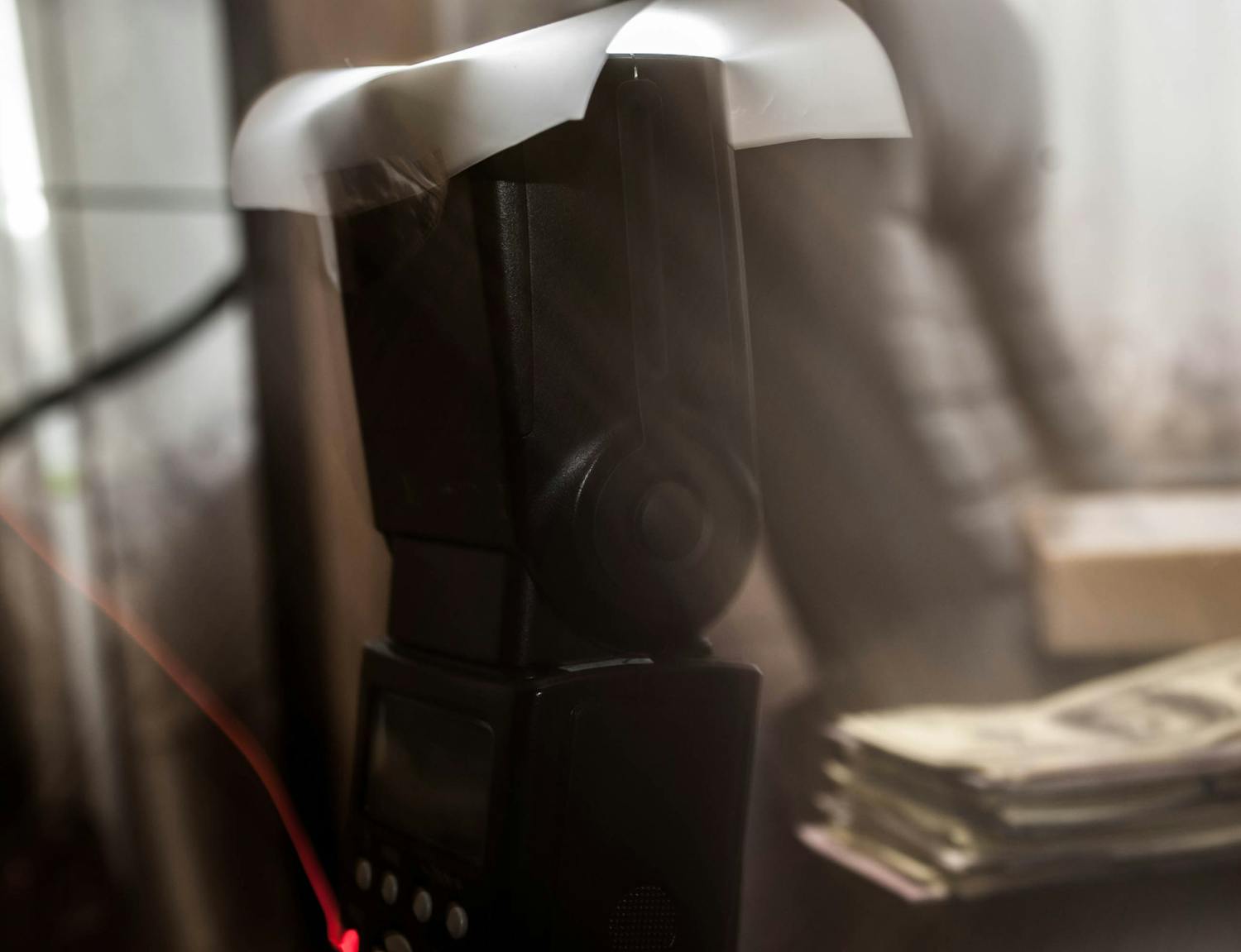 Flash med en hjemmelavet diffuser